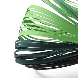 Зеленый 6 цвета рюш бумаги полоски, зелёные, 390x3 мм, о 120strips / мешок, 20strips / цвет