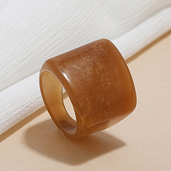 Перу Прямоугольные акриловые кольца для женщин, Перу, внутренний диаметр: 17 мм