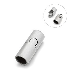 Нержавеющая Сталь Цвет Устойчивый к потускнению матовый 304 магнитные застежки из нержавеющей стали с приклеиваемыми концами, цвет нержавеющей стали, 20x8 мм, отверстие : 6 мм
