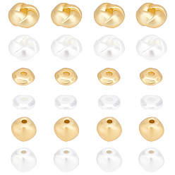 Mixed Color 24Pcs 3 Style Brass Beads, Long-Lasting Plated, Mix-shaped, Mixed Color, 8pcs/style