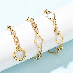 Настоящее золото 18K 11мм 304 Цепочки из нержавеющей стали с крестообразными звеньями и застежками для мужчин и женщин, реальный 18 k позолоченный, 19.76 дюйм (50.2 см)