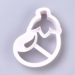 WhiteSmoke Food Grade Plastic Cookie Cutters, Cookies Moulds, DIY Biscuit Baking Tool, Eggplant, WhiteSmoke, 85x60x20mm
