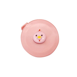 Светло-Коралловый Пластиковые рулетки, плоско-круглые, свет коралловый, 4.9 см