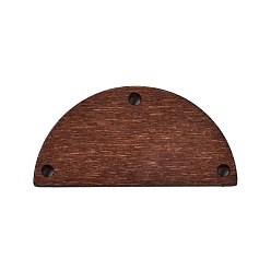 Седло Коричневый Ссылки на компоненты полукруглой люстры из окрашенного дерева тополя, седло коричневый, 19.5x39.5x2.5 мм, отверстие : 2 мм