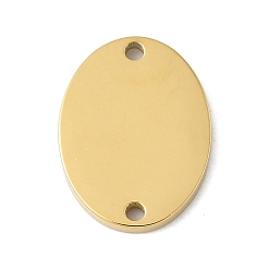 Золотой 304 ссылки нержавеющей стали, овальные, пустая бирка с зеркальной полировкой, ионное покрытие (ip), золотые, 16x12x1.5 мм, отверстие : 1.4 мм