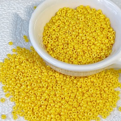 Золотистый Стеклянный бисер непрозрачных цветов, рондель, золотые, 3 мм, отверстие : 0.7 мм, о 500~600 шт / комплект