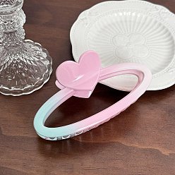 Сердце Заколки для волос из ацетата целлюлозы и железных когтей, аксессуары для волос для женщин и девочек, сердце, 128x72x53 мм