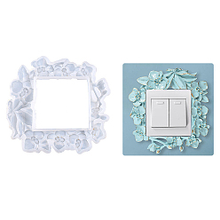 Квадрат Силиконовые формы для фоторамок своими руками, формы для литья смолы, инструменты для производства глиняных ремесел, квадратный, 156x150x16 мм