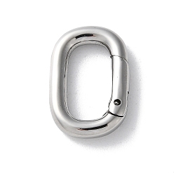 Нержавеющая Сталь Цвет 316 пружинные кольца из нержавеющей стали, овальные, цвет нержавеющей стали, 20x13x3 мм