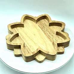 Шампанско-Желтый Цветок лотоса деревянная мандала хрустальный шар держатель, мольберты со сферами, шампанское желтый, 20x2.5 см