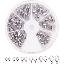 Нержавеющая Сталь Цвет 304 комплекты занавесок из оргстекла из нержавеющей стали, цвет нержавеющей стали, 9~15x5~9x2.5~4 мм, отверстие : 1~2 мм