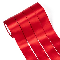 FireBrick Single Face Satin Ribbon, Polyester Ribbon, FireBrick, 2 inch(50mm), about 25yards/roll(22.86m/roll), 100yards/group(91.44m/group), 4rolls/group