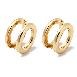 Light Gold Pendientes de aro de latón, anillo, la luz de oro, 21.5x22 mm