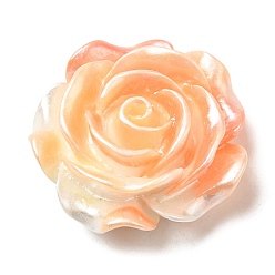 Белый Навахо Кабошоны из непрозрачной смолы градиентного цвета, цветок, навахо белый, 28x12.5 мм