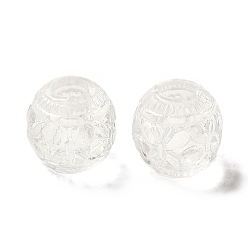 Clair Perles européennes acryliques transparentes, Perles avec un grand trou   , ronde, clair, 15mm, Trou: 6mm, environ297 pcs / 500 g