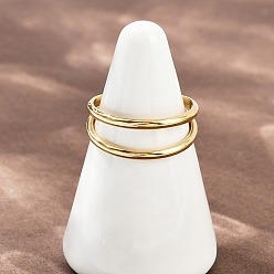 Золотой 304 регулируемые открытые манжеты из нержавеющей стали для женщин, ионное покрытие (ip), золотые, 7.5 мм, внутренний диаметр: регулируемый