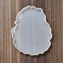 Белый Силиконовые формы для коврика с неправильным многоугольником своими руками, формы для литья смолы, для уф-смолы, изготовление изделий из эпоксидной смолы, белые, 125x101x10 мм