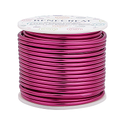 Светло-Вишневый Круглая алюминиевая проволока, светло-вишневый, 9 датчик, 3 мм, около 55.77 футов (17 м) / рулон