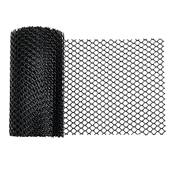 Черный Сетка от падений из полиэтиленовой пластиковой сетки, защитная сетка ограждения, с кабельной стяжкой, чёрные, 204~205x2 мм, 5 м / рулон