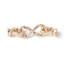 Light Gold Латунь раз по сравнению с застежками, без свинца и без кадмия, долговечный, стойки покрытие, бесконечность, золотой свет, 33 мм