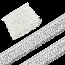 White Polyester Ribbon, for Wedding Invitations, Bouquets, Gift Wrapping, White, 7-1/2 inch(190mm), about 2.00 Yards(1.83m)/pc