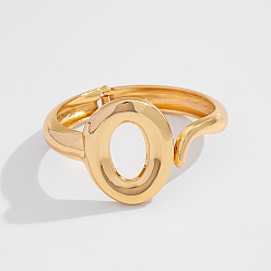 Золотой Сплав манжеты браслеты, шарнирные браслеты для женщин, слеза, золотые, внутренний диаметр: 2.36 дюйм (6 см), 40 мм