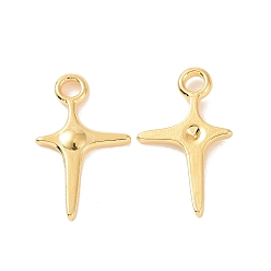 Золотой Ионное покрытие (ip) 304 подвеска из нержавеющей стали со стразами, крест прелести, золотые, пригодный для стразов 1.2 мм, 18x10.5x1.5 мм, отверстие : 2 мм