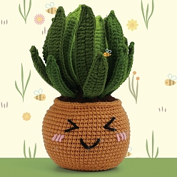 Темно-оливково-зеленый Наборы для вязания крючком, включая полиэфирную пряжу, темно-оливковый зеленый, размер упаковки: 23.5x18.5x8.5см