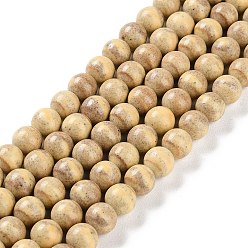 Белый Навахо Натуральные бусины из радужного алашанского агата, окрашенные, два тона, круглые, навахо белый, 8 мм, отверстие : 0.7 мм, около 50 шт / нитка, 15.94 дюйм (40.5 см)