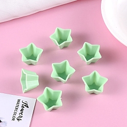 Бледно-Зеленый Миниатюрная модель десерта в виде звезды из смолы, украшение куклы, аксессуары для ролевых игр, бледно-зеленый, 12x12x20 мм