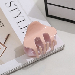Pink Заколки для волос с когтями из ацетата целлюлозы (смола), розовые, 40~43x58~60 мм