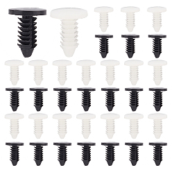 (52) Непрозрачная лаванда 200шт 2 цвета смоляные калибровочные заклепки, крепежи для обвязки стула патио, аксессуары для ремонта лямок для садовых стульев, для уличной мебели для гостиной, крыша автомобиля, разноцветные, 14x11 мм, штифты : 5.5 мм, 100 шт / цвет