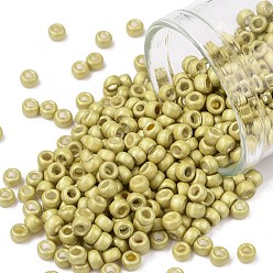 (559F) Matte Galvanized Golden Pear Тохо 8/0 круглые бусины, японский бисер, (559 f) матовая оцинкованная золотая груша, 3 мм, отверстие : 1 мм, Около 220 шт / 10 г