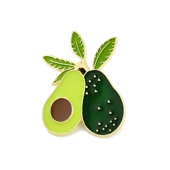 Avocado Эмалевые булавки, броши из сплава для одежды рюкзака, авокадо, 28.5x22.5 мм