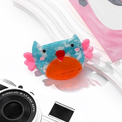 Оранжево-Красный Заколки для волос с когтями из ацетата целлюлозы (смола), птица, аксессуары для волос для женщин и девочек, оранжево-красный, 79x44 мм