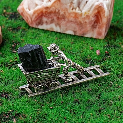 Турмалин Самородки натурального турмалина и украшение для модели шахтера, украшение для стола дома по фен-шуй, 25x46 мм