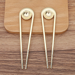 Light Gold Находки вилок для волос из сплава, золотой свет, 97x24 мм