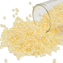 (142) Ceylon Banana Cream Тохо 8/0 круглые бусины, японский бисер, (142) крем из цейлонских бананов, 3 мм, отверстие : 1 мм, Около 10000 шт / фунт