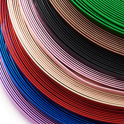 Camel Aluminum Wire, Bendable Metal Craft Wire, Flat Craft Wire, Bezel Strip Wire for Cabochons Jewelry Making, Camel, 5x1mm, about 32.8 Feet(10m)/roll