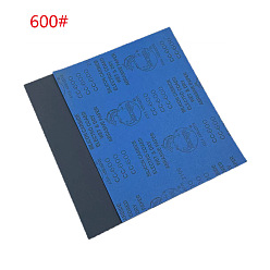 Серый Наждачная бумага прямоугольник, шлифовальные шлифовальные инструменты, серые, 600 зернистость, 28x23x0.02 см