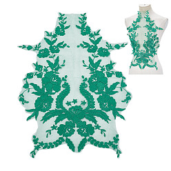 Зеленый лайм Полиэстеровые цветочные воротники, аксессуары для одежды diy, зеленый лайм, 480x330x1 мм