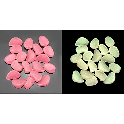 Hot Pink Plastic Imitation Luminous Stone Display Decoration, Nuggest, Hot Pink, 27mm