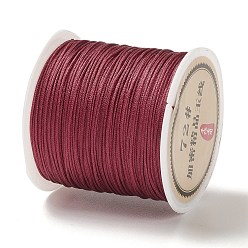 Dark Red 50 Yards Nylon Chinese Knot Cord, Nylon Jewelry Cord for Jewelry Making, Dark Red, 0.8mm