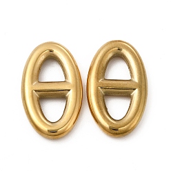 Настоящее золото 14K Ионное покрытие (ip) 304 соединительное кольцо из нержавеющей стали, овальные, реальный 14 k позолоченный, 24x14x3.5 мм, внутренний диаметр: 6x5 мм