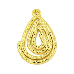 Teardrop 304 подвески из нержавеющей стали, реальный 18 k позолоченный, слеза, 28.5x19x1.5 мм, отверстие : 1.6 мм