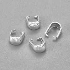 Серебро 304 из нержавеющей стали оснастки на поруки, серебряные, 7x6x4 мм, штифты : 1 мм