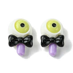 Eye Кабошоны из непрозрачной смолы на тему Хэллоуина, глаз, 15x9x6 мм