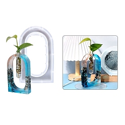 Oval Силиконовые формы для гидропонного держателя цветов своими руками, Формы для литья смолы станции размножения растений, формы для ваз для цветов, овальные, 165x100x30 мм