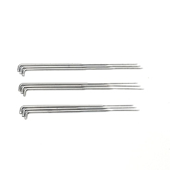 Platinum Iron Punch Needles, Needle Felting Tool, Platinum, 78mm