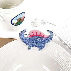 Кокосово-Коричневый Акриловые заколки для волос в виде когтей динозавра, аксессуары для волос для женщин и девочек, кокосового коричневый, 34x83 мм